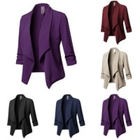 Penkaiy Blezer za muškarce Muška modna ispis Jednostruki grudi Blazer Casual Slim Fit Jacket Hot Pink