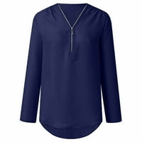 Caveitl ženski vrhovi ljeto, ženska modna tiskana majica kratkih rukava bluza okrugli vrat casual vrhovi