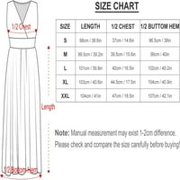 Haljine za prodaju za žene za žene bez rukava bez rukava s mrežom mrežice V-izrez Midi Fit and Flare