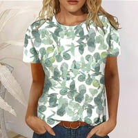 Majice za rukav za žene V-izrez Print Proljeće Ljeto Žene plus veličine vrhova Dressy Casual on Clearance