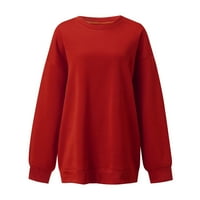 Veatzaer ženska majica dugih rukava Pulover Ležerne prilike V izrez Top pulover