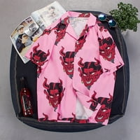 Plus vrhovi veličine za žene cvjetne tunike tunike za nošenje s gamašima V izrez kratkih rukava Basic