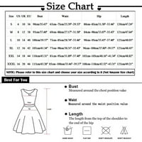 Puawkoer suknja Elastični struk Hem Ženski print Mini Boide Otvoreno kratka suknja Suknja odjeća i dodaci