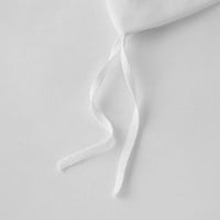 Bijela majica Žene Srednja majica Žene Elegantna gomila visoki ovratnik dugih rukava nepravilni pulover