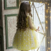Dječja cvjetna otisnuta prsluk haljina djevojaka Ljetna haljina za kraljevsku haljinu