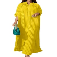 Haljina ichuanyi haljina, čišćenje ljeta Ženska kratka rukava Vintage Retro V-izrez Labavi zaštita od