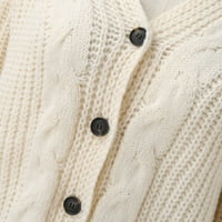 Patpat Unise Baby Boy Girl Cotton Crewneck Top i hlače Zimska set za hlađenje, mališani rukav imitacija pletenja džemper bluza pulover duks elastične hlače, 0-3t