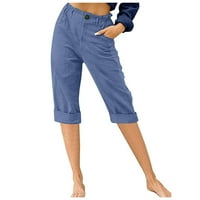 Ženske kratke hlače za trčanje visokih struka Atletski kratke hlače sa džepovima Casual Lounge kratke