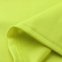 Beiwei Women Tops Crew Crt Majica Majica s dugim rukavima Elegantna bluza tunika Dame Tee Solic Color