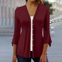 Tawop zip up hoodie modna žena dugih rukava sa zatvaračem Otvoreno prednji labavi gornji odjeća za bluze