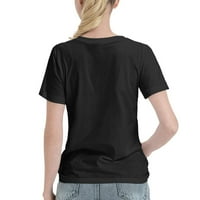 Daznico Womens Vrhovi Žene Vole tiskane labave Ležerne prilike dugih rukava V izrez Plus majice za žene