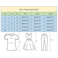Feternal ženske ležerne majice V izrez kratki rukav tisak čipke vrhove majice T-majice TEE Bluze za