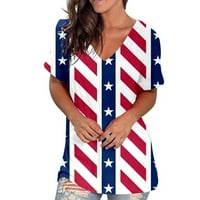Ženske američke američke zastave Patriotske haljine casual nacionalnog dana mini haljine