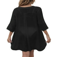 Toto mini haljine za žene dame Nova proljetna i ljetna mreža Cvjetni tiskani otisnuti posadni ležernu