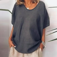 Majice s dugim rukavima za žene crne majice s dugim rukavima Žene Ženska modna tiskana labava majica