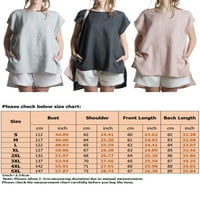Jumpsuits za ženske dressy bluze vrhovi hlača dugmad za repute Dugi labavi džepovi