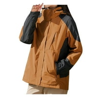 Springcmy Žene Vodootporna jakna za kišni kaputi kaputi s kapuljačom Šumski kaput