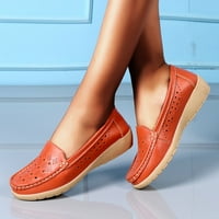 Daeful žene jahanje čizme čipke zimske cipele srednje teleći čizme bez klizanja komfor na otvorenom crveno smeđe 4,5