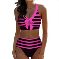 Aaiymet High Struk kupaći kostimi za žene Ženska čipka morskog plivanja ljetni kupaći kostim pune boje