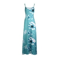 Lemmjia Ljetne haljine za žene plus veličine Ženska ljetna modna čipka up struk s kratkim rukavima patentni