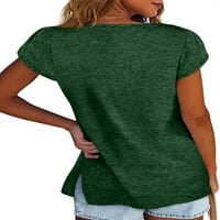 Colisha Women Loose Holiday Tee Fashion Tunic Bluse Casual Solid Boja majica sa džepovima