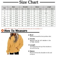Hot6SL Ženske prevelike polovine Zip pulover dugih rukava s dugim rukavima četvrti zip trendy hoodie