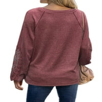 Fnohy ženska majica Clerance casual kratki rukav modni tisak O-izrez Labavi majica kratkih rukava pulover vrhove