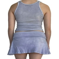 Huaiai Capri pantalone za žene ravno čvrste boje elastične strugove hlače duge vučne posteljine ženske