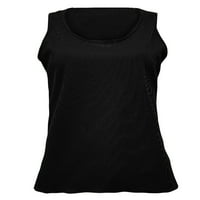 Plus size za žene za žene Ženska modna štamparija Okrugli vrat Labavi kratki rukav majica Pulover vrhove