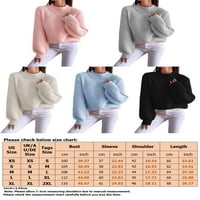GUZOM džemper za žene na prodaju - Čvrsti džemperi za žene Trendi vrhovi Novi dolasci crne veličine