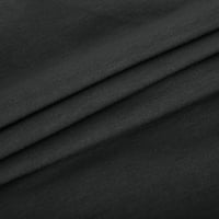 Ženske vrhove V-izrez dame bluza Ležerne prilike pune ljetne tunike na vrhu kratkih rukava modni crni