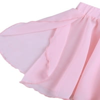 Haljine za žene dugih rukava pune boje patchwork mrežica s mrežom s V-izrezom ruffle midi fit i flare