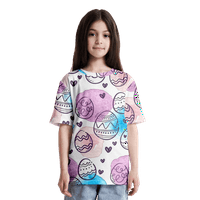 Olyvenn Ljeto Žene Tuničke T-majice Labava bluza Kratki rukav Ženski vrhovi Kontrast Mramorni tinejdžeri