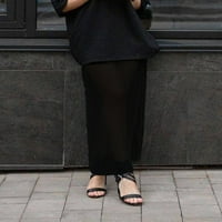 Odeerbi Ljetni vrhovi kratkih rukava za žene Ležerne prilike Elegantni okrugli izrez cvjetni bluza crna