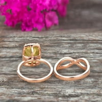 Personalizirani metalni pravokutni cirkon ženski prsten nakit poklon, veliki pravokutni cirkon