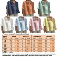Leuncero majica za ženska majica posade za sunčanje Ispis ljetnih vrhova dame labavo tunika bluza udobnost