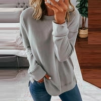 Vrhovi za ženske majice kratkih rukava s majicama pulover okruglog vrata