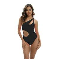 Ženski kupaći kostimi Retro vuča prednji omot Ruched High Print Dva odijela za kupanje u obliku vintage