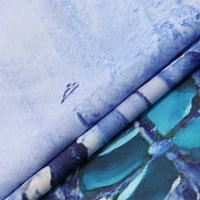 Pntutb Najbolji ženski kratki rukav modni V izrez Print Casual Majice