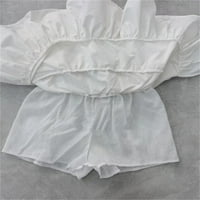 Košulje za žene, žensko pamučno posteljina maslačka grafička nepravilna hamna majica na vrhu Ležerne